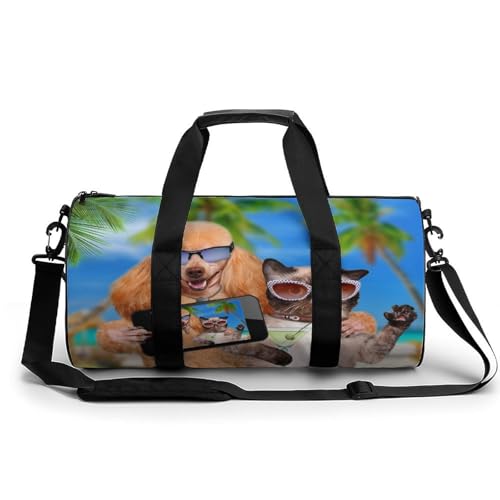 Sac de voyage chien drôle pour camping et randonnée