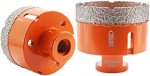 BGTEC Dry Diamond Core Drill Bits Diameter 35mm for Porcelain Tile Ceramic Marble Brick M14 Thread