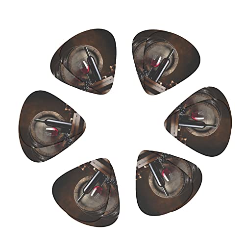 Ensemble de 12 médiators de guitare en verre de bouteille de vin rouge pour guitare acoustique, guitare électrique… - Les Beatles, Paul McCartney, John Lennon, RIngo Starr, George Harrison Ensemble de 12 médiators de guitare en verre de bouteille de vin rouge pour guitare acoustique, guitare électrique… – Image 3