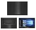 Decalrus - Protective decal for Dell Latitude 7480 (14" Screen) Laptop BLACK Texture Brushed Aluminum skin case cover wrap BAdellLatitude7480Back