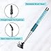 2PCS Mascara Brushes Eyebrow Eyelash Brushes Mascara Wands Applicators Eye Brushes Portable Cosmetic Brushes with Cap for Travel