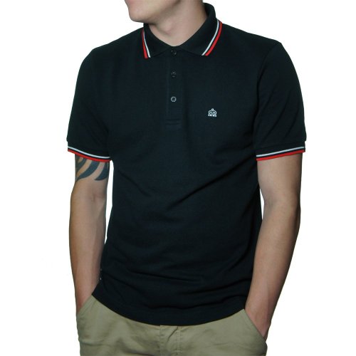 Preisvergleich Produktbild MERC London Herren Card Polo Shirt mit Kragen Schwarz S