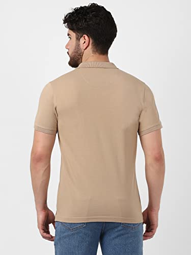 Image of UrbanMark Men Cotton Blend Solid T-Shirt