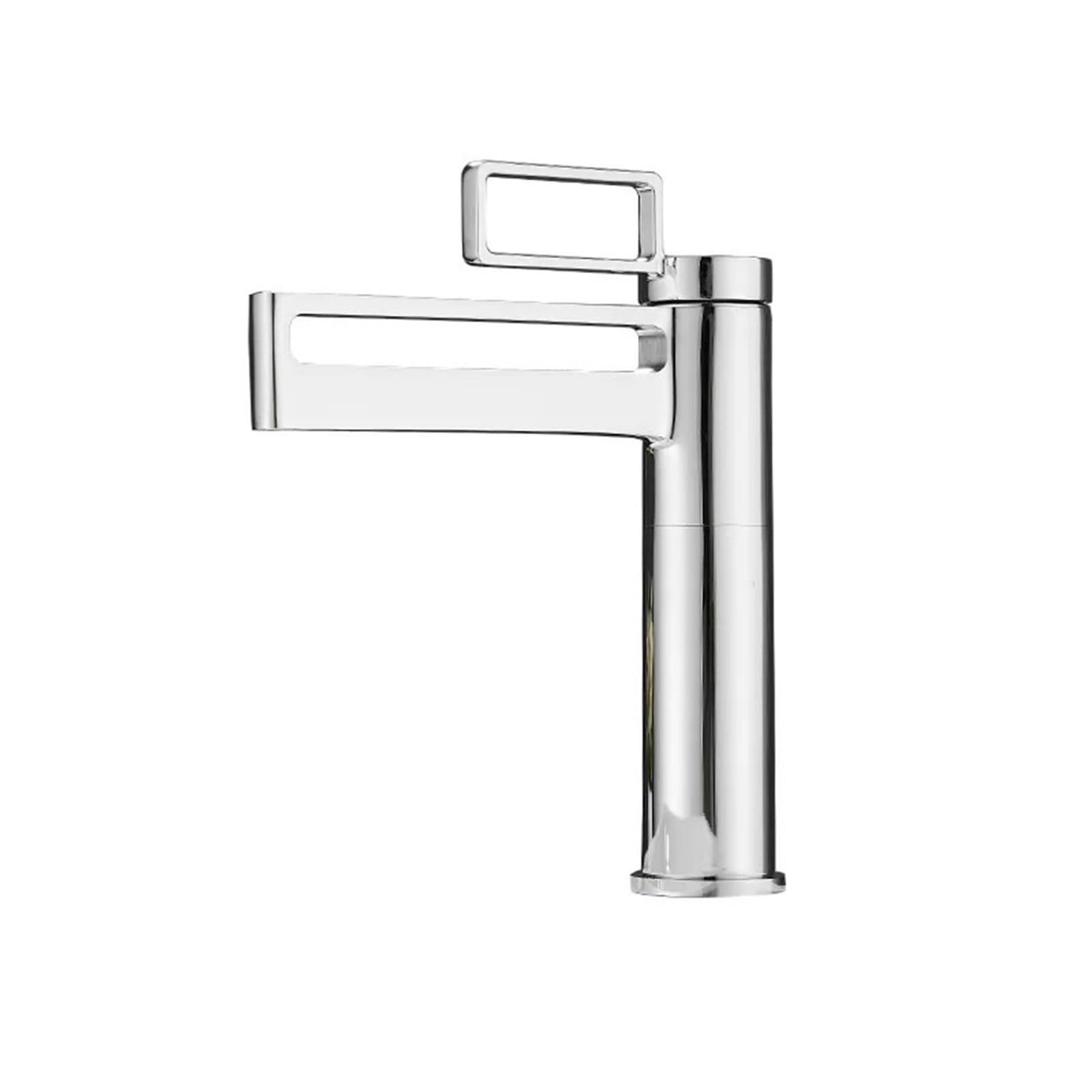 Basin faucets Gold Bathroom Sink Faucet Chrome for Black Brass Single Lever for(Short Chrome)