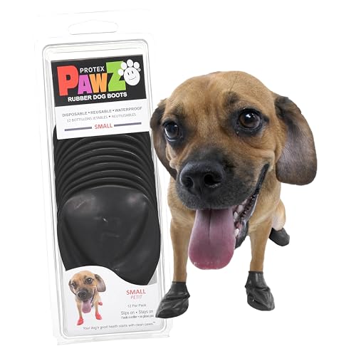Botas para Perros Protex Protective, Color Negro, Talla Small