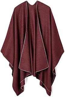 Lallier Women's Shawl Wrap Open Front Poncho Scarf Cape for Women, Cardigan Sweater Blanket for Spring Fall Winter
