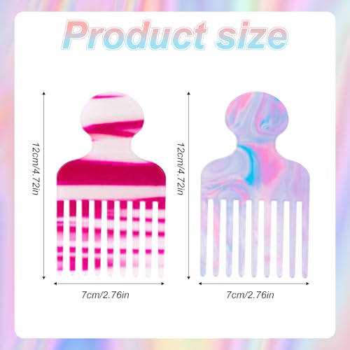 Peine de Dientes Anchos Para Cabello Rizado 2 Pzs miniatura 2
