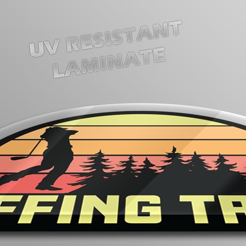 Image of Funny Golf Stickers - 5 Inch Waterproof Vinyl Decals - Choose from 10 Humorous Designs - Perfect for Cars, Golf Carts, Laptops, Windows, Bumpers & More (Effing Tree)