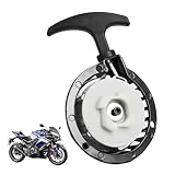 RowGlow Lanceur DéMarreur 49cc 47cc Easy Start, Lanceur Demarreur En Alliage D'Aluminium Pour 40/44 6 2 Temps Mini Moto Chopper Pocket Bike Quad Atv Avec Vis Noir Easy Pull