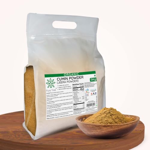 Image of Pure Tree Certified Organic Jeera Powder | 5 Kg / 5000 g | Jeelakarra | Zeera Powder | Cumin Powder | Boost Immunity | Adds Flavor to Curries & Veg