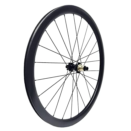 Hulkwheels Carbon Disc Brake Road Bike Wheelset 700C 38Mm Depth 25Mm Width Clincher Tubeless Ready Carbon Fiber Cyclocross Gravel Bike Wheel Qr 12/15X100/12X142Mm Thru Axle (15×100/12×142) #TOP3