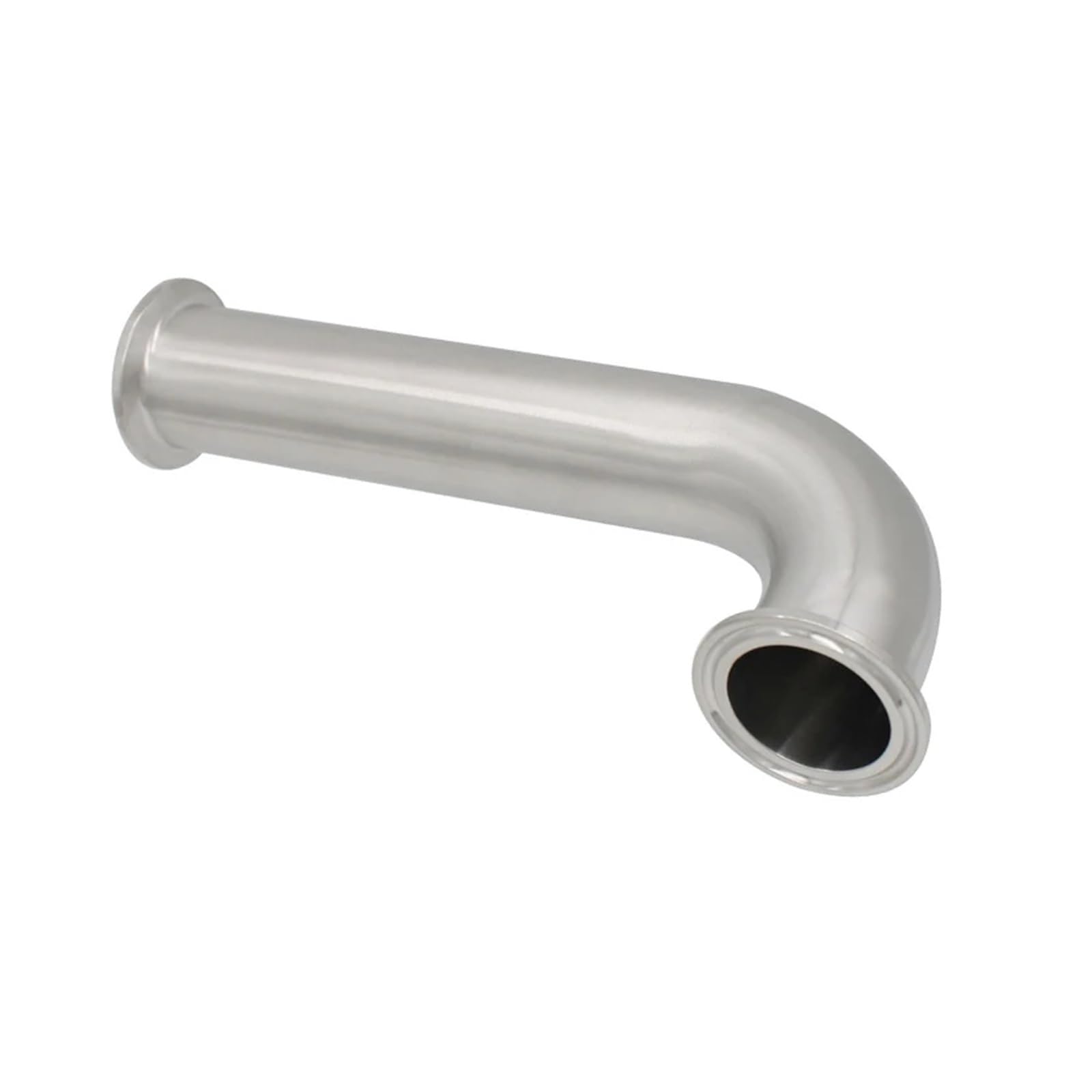 BALYDLUL 1.5" 2" Tri Clamp Elbows 90 Degree Extended elbow OD25 32 38 51mm Elbows with extention tube SS304 Stainless Steel Elbows(OD25 x TC50.5,SS304)