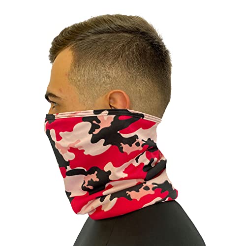 Bandana Tubular Camuflada Rosa Tamanho Único Multiuso Mascara Balaclava Bike Moto Ciclismo Gola
