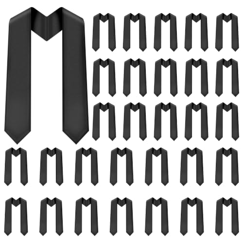 Image of Plain Graduation Stole Sash 60 Inch Unisex Adults Solid