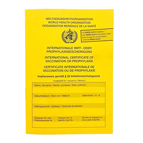Raiwa Impfpass/Impfausweis/Impfbuch - International - Neuauflage 2021 - Covid-19 Impfungen...