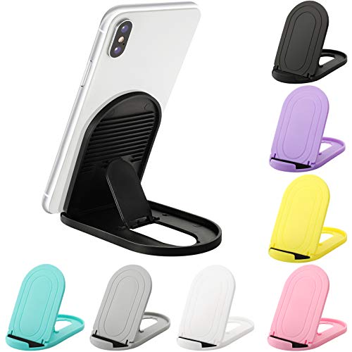 Cell Phone Stands, 7 Pack Adjustable Desk Phone Holders, Universal Cell Phone holder, cellphone desk stand holder, Desktop Phone Holder Stand, Iphone Stand for Desk, Foldable Phones Cradle