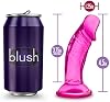 Juguete Sexual Blush - Dildo Realista Pequeño de 4.5 Pulgadas, 1.25 Pulgadas de Ancho, con Ventosa para Arnés | Cuerpo Seguro, Suave y No Poroso - Para Pegging, Anal, Mujeres, Hombres y Parejas - Rosa Claro 6