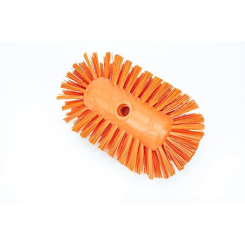 Image of SPARTA Kettle Brush, Essential Scrubber with Flared Head for Cleaning Tanks and Kettles, 5.5 inch x 9.5 inch, Orange