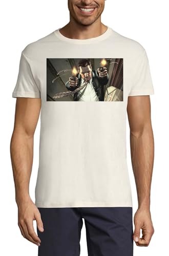 T-shirt homme cravate crew neck coton naturel vêtement mode casual