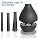 2000ml Large Ultrasonic Air Humidifier, 350ml/H Floor-standing Household Humidifier, Detachable Mute Diffuser Mist Maker with Automatic Shut-Off for Whole House Office Home Bedroom Yoga Black