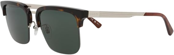 Gucci mens Square/Rectangle Square Sunglasses