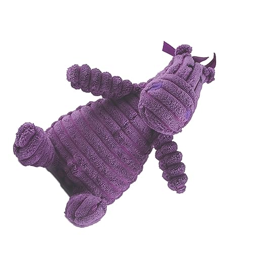 Peluche Pet Sound: Peluche Viola Increspato, Progettato per le Esigenze di Masticazione e Rosicchiamento dei Cani, Digrignamento Efficace dei Denti, Compagno di Giochi Ideale per i Cani