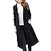 Produktbild Mäntel Damen Sunday Mode Herbst Winter Lange Wollmantel Parka Elegante Outwear Cardigan (Schwarz, XL)