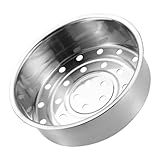 CRILSTYLEO Gemüsedämpfer Edelstahl-Dampfkorb für Gemüseknödel 21 Cm Stapelbare Dämpfeinsätze zum Kochen und Langlebig