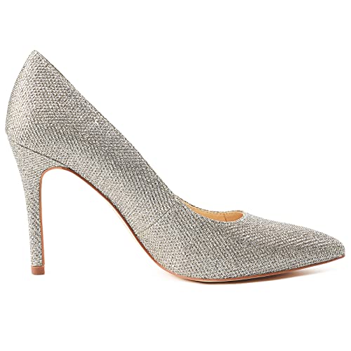 JENN ARDOR Women's High Heels Closed Pointed Toe Stiletto Classic Office Dress Bridal Wedding Pumps Sexy Prom Shoes Gold by JENN ARDOR - Used condition - Image 2