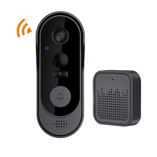 ZIG1 Doorbell Camera Wireless No Subscription, 1080p Video Doorbell with Chime, 2-Way Audio, Night Vision, 2.4G Wi-Fi, I - Additional View
