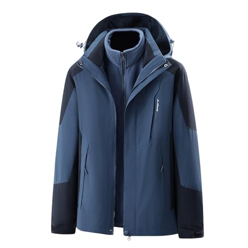 Chaqueta de cárdigan de senderismo clásico e impermeable de hombre para entretiempo