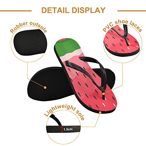 Summer Red Watermelon Green Womens Flip Flops Summer Beach Sandals Casual Thong Slippers Comfortable Shower Slippers Non Slip Water Sandals shoes XXL2