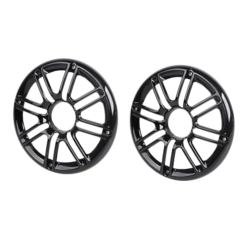 Cubiertas negras 3D para parlantes traseros moto