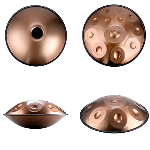 JINZUNBAO Handpan Drums Conjuntos D Minor 55,88 cm Tambor de mão com bolsa macia para panela, 2 mano
