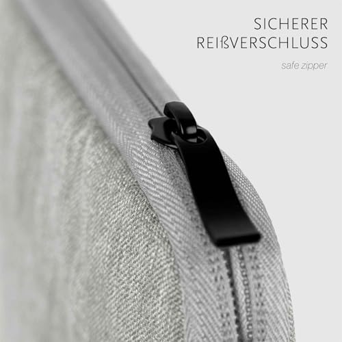 Étui pour Kindle Scribe moex en polyester gris avec fermeture éclair - 5
