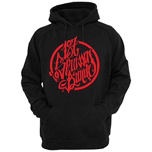 Preisvergleich Produktbild 187 Straßenbande - Logo Hoodie schwarz / rot (XL)