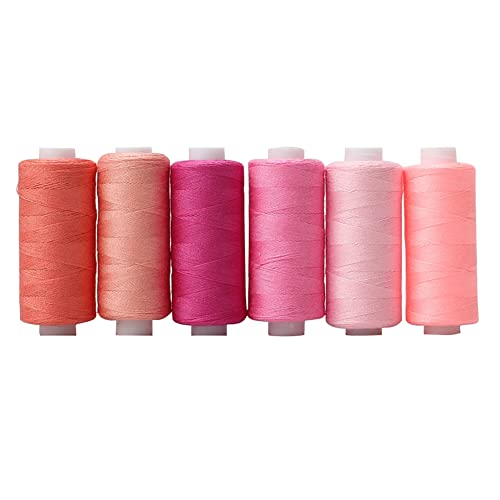 Hilo de algodón Surakey color rosa pack 6 colores