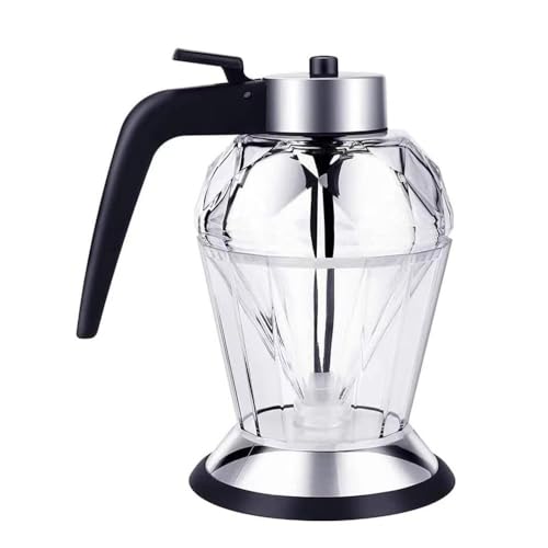 Dispensador de miel, dispensador de jarabe, con soporte para miel, botella de miel de mano Diamond de 200 ml (200 ml)