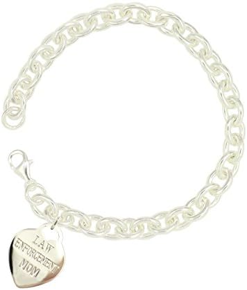 Sterling Silver Police Mom Bracelet TAG