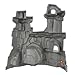 TimMee Battle Mountain Scenery - Gray Figure Display or Play Terrain - USA Made