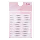 Bottom Lash Clusters Lower Lashes DIY Eyelash Extensions 180PCS 7MM Wispy Natural Look Clear Band False Lashes Individual Bottom Fake Eyelashes (MQ201)