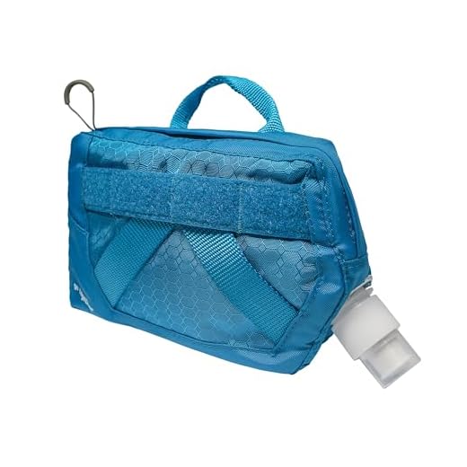 Kurgo RSG Hydration Fles, Travel Waterfles voor Honden, PVC & BPA vrij, MOLLE Compatible, Coastal Blue