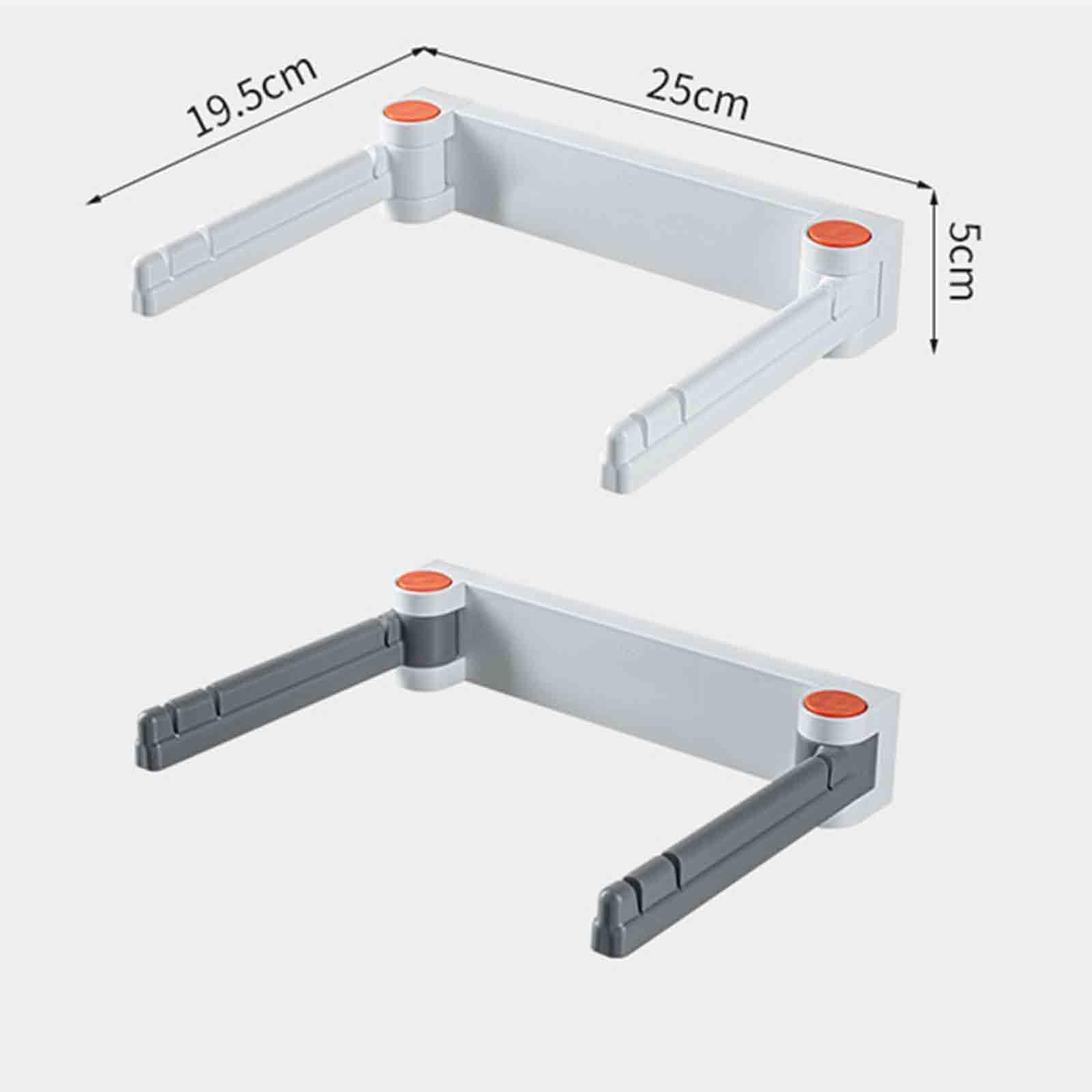 JUSHZ Guarda Bolsas De Plastico Cocina Dispensador Bolsas Cubos para Usar con Bolsas De La Compra Plastico Armario Baño Puerta Bote De Basura Montado En La Pared Plegable (25X19.5X5cm,Gray)