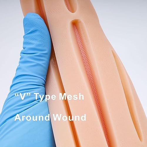 Image of Suture Practice Kit for Medical Students, Complete Training Kit (30 Pieces) Include Durable Silicone Suturing Pad with Pre-Cut Wounds, Tools Kit, and Suture with Threads (Educational Use Only)