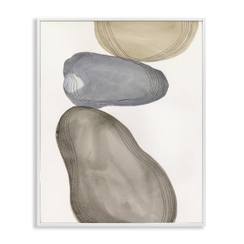 Modern Geometric Shapes Composition, 16 x 20 Inch Framed Giclée Print