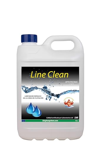 DIASA INDUSTRIAL Line Clean 5 litros - Limpiador DESENGRASANTE enérgico para la línea de flotación de Cualquier Tipo de Piscinas (Liner, gresite y Pintura)