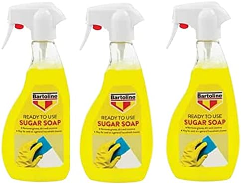 3 PCS Bottles SUGAR SOAP Trigger Spray Household Decorating Nicotine Stain Cleaner 500ML New