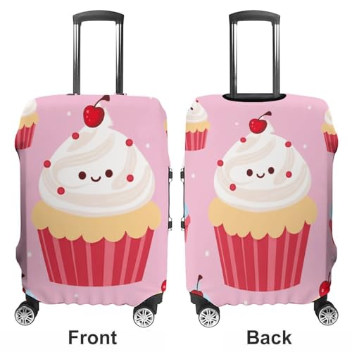 Cute Cupcake Printed Luggage Cover Protector, Fits 18-32 Inch Luggage3