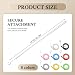 COYUN 8 pcs Silikon Lanyard Elektronische Zigarette,Schlüsselband,Schlüsselband Personalisiert, Einziehbares Spiralband mit Anti-Verlust-Ringen Stiftspiralband Tragekordel Stiftleine(Mehrfarbig)