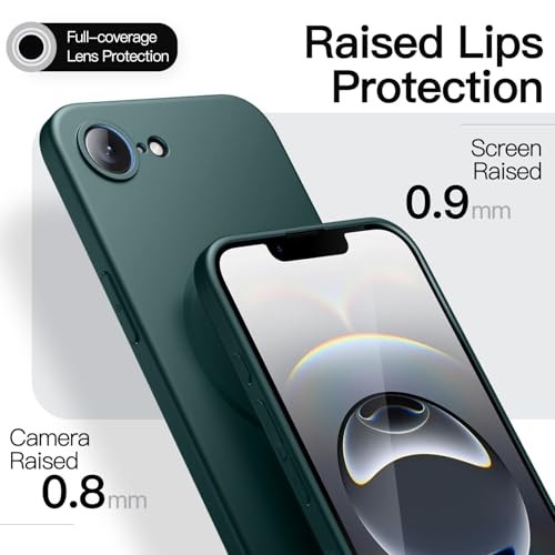 Image of JETech Magnetic Slim Case for iPhone 17e /16e, Midnight Green